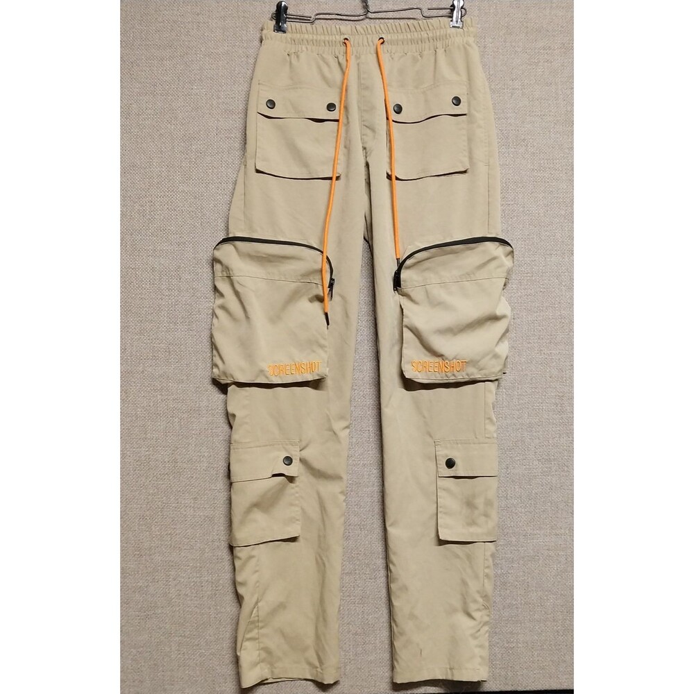 SCREENSHOT Men's Hip Hop Premium Multifunctional Utility Cargo Pants  Size 29-30